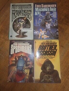 Machines That Kill - Pb Book Lot X4 Fred Saberhagen, Frankenstein Papers